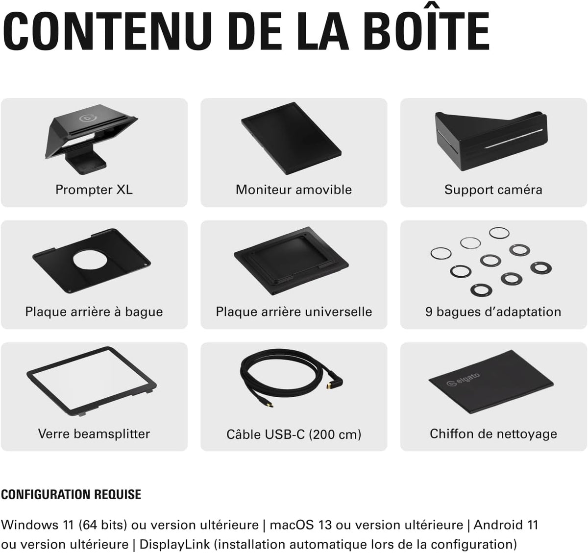 Location Prompteur Elgato XL 15.6"