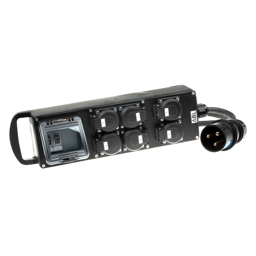 BOÎTIER M6 32A MONO P17 VERS 6xPC10/16A