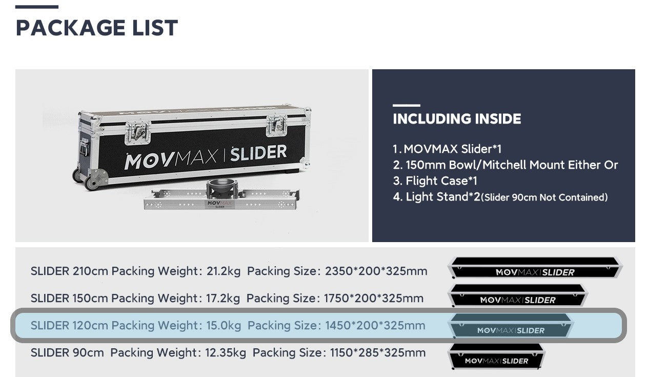 SLIDER MOVMAX 120cm