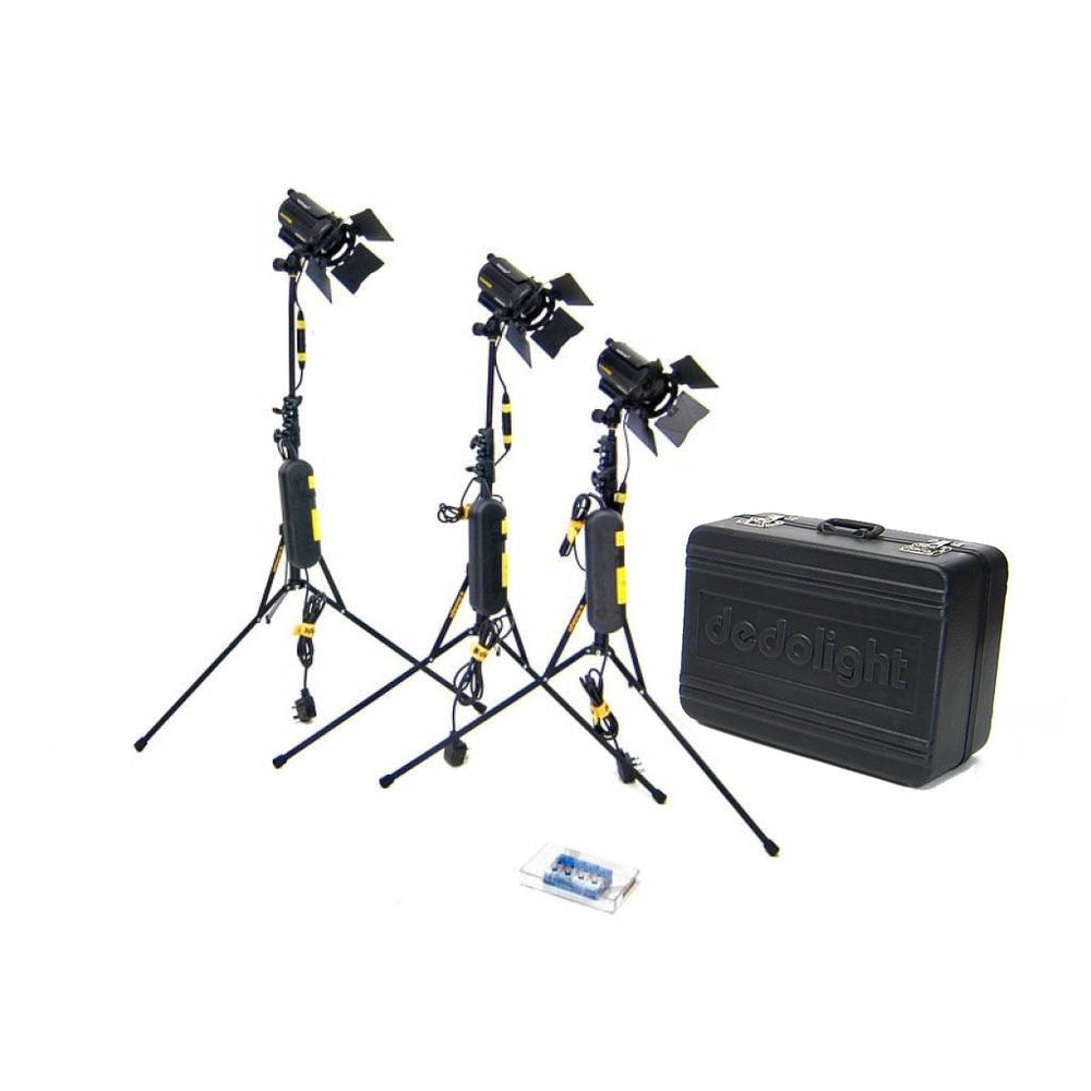 VALISE 3 PROJECTEURS TUNGSTÈNE 150W DEDOLIGHT